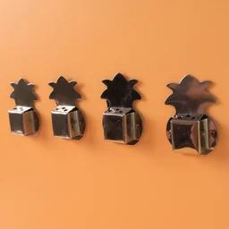 Wall-Mounted Agarbatti Holders – Set of 4 with Silver Finish