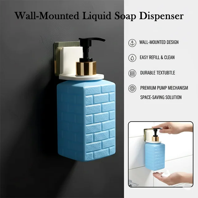 Wall-Mounted Liquid Soap Dispenser – Hygienic, Space-Saving Solution