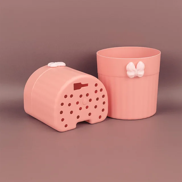 Wall-Mounted Toothbrush Holder – Butterfly Design, 2 Pc Set