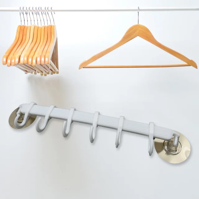 Wall-Mounted Towel Hanger – No-Drill Adhesive Rack | Mini Bubbles