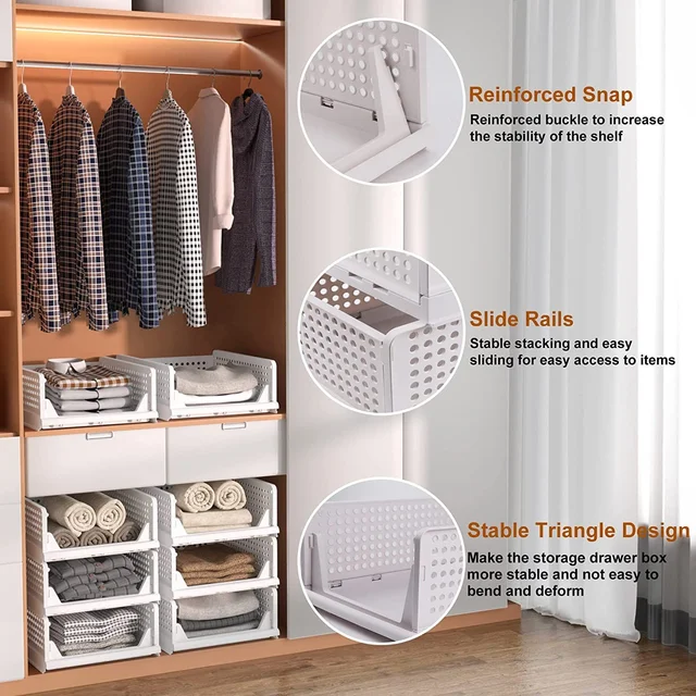 Wardrobe Clothes Organizer – 3-Layer Foldable Storage | Indo Glow
