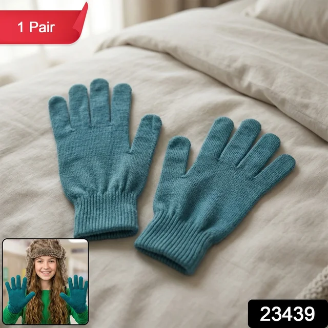 Warm Winter Knitted Gloves – Soft, Stretchable & Unisex for Cold Weather