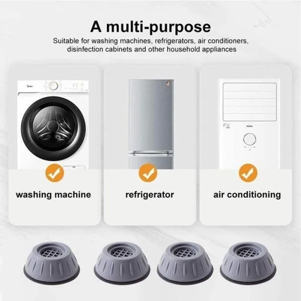 Washing Machine Anti Vibration Pads – Shock Absorbing Feet | GlimmerHome