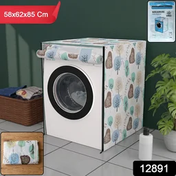 Washing Machine Cover 58x62x85 cm – Dustproof PEVA | Velvet Wipe