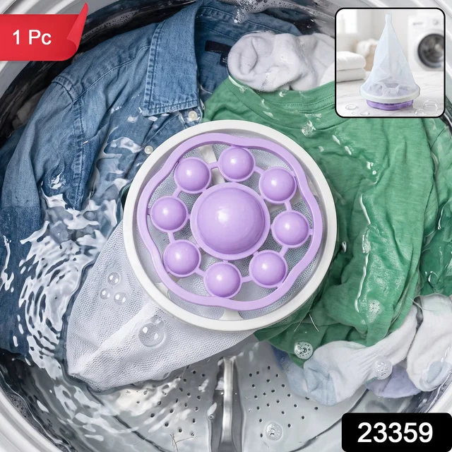 Washing Machine Floating Hair Catcher Filter Mesh Bag for Laundry (1 Pc)