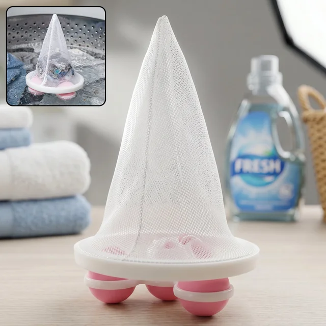 Washing Machine Floating Hair Lint Catcher – Reusable Mesh Filter Balls for Clean Laundry