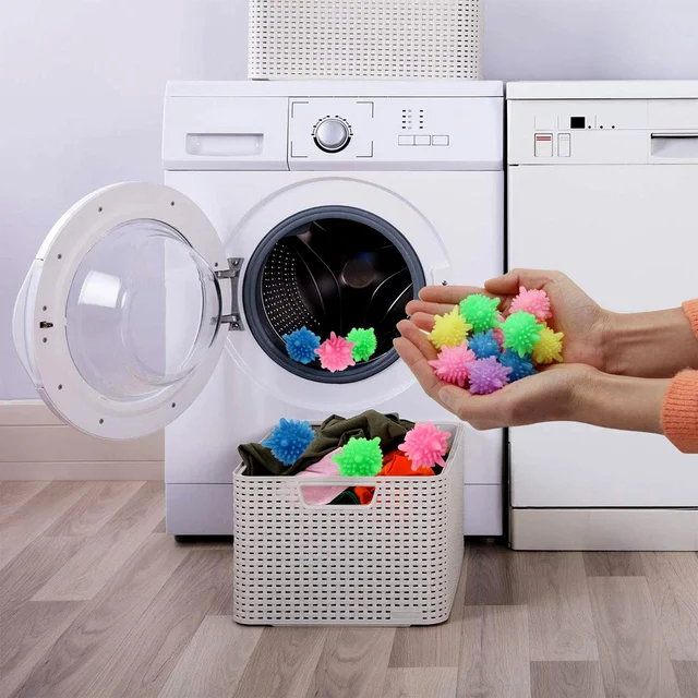 Washing Machine Laundry Balls – Reusable Soft Spiky Fabric Care