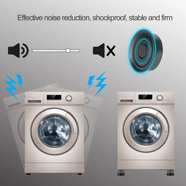 Washing Machine Support Pad – Adjustable Anti-Vibration Set |