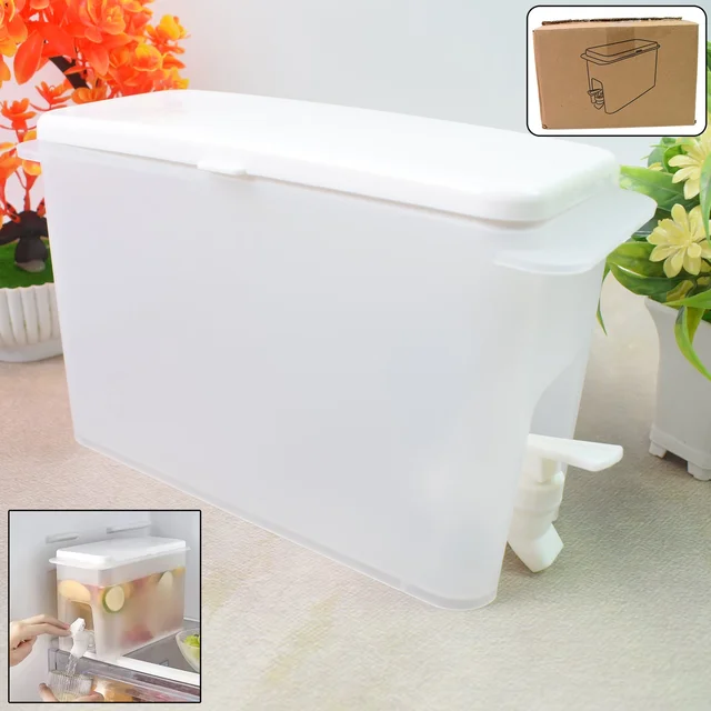 Water Dispenser Jug 3.5L with Faucet – Refrigerator Safe | Indo Glow