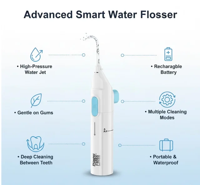 Water Flosser – Portable Smart Device for Gum Health | Velvet Wipe
