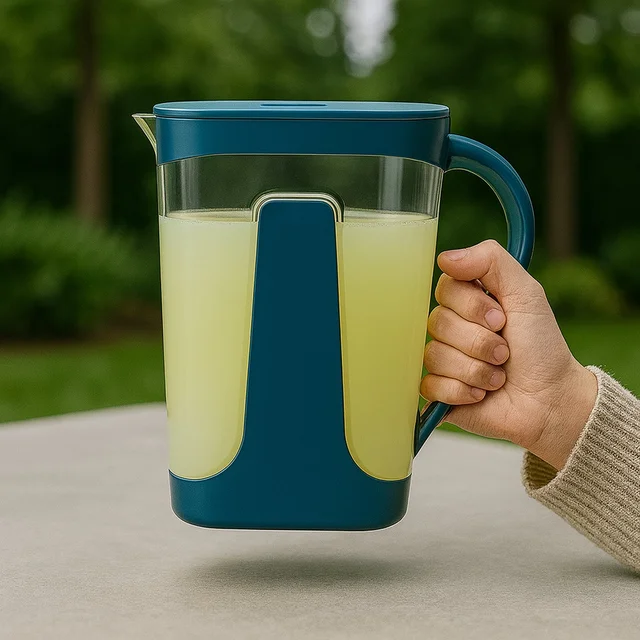 Water Jug – 2000ml Large Capacity Transparent Plastic