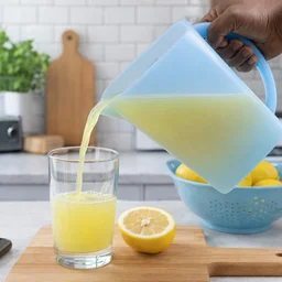 Water Jug with Lid & Handle – Easy Cool Lemon Set 2200ml