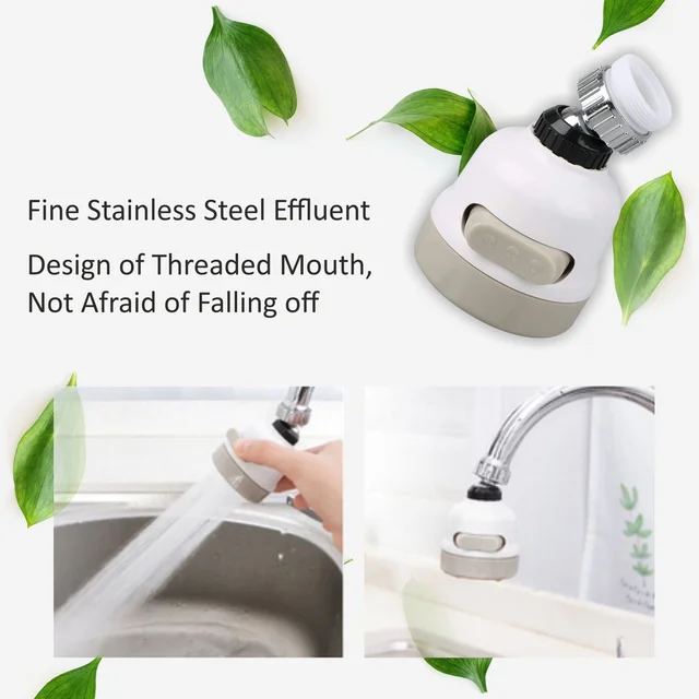 Water Saving Faucet Nozzle – 3 Mode Splash-Proof | Mist & Relax