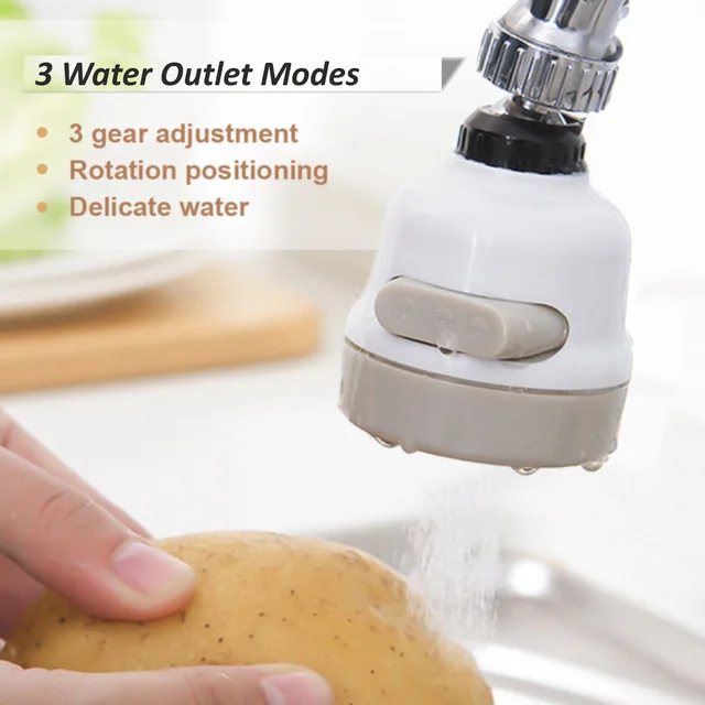 Water Saving Faucet Nozzle – 3 Mode Splash-Proof | Mist & Relax