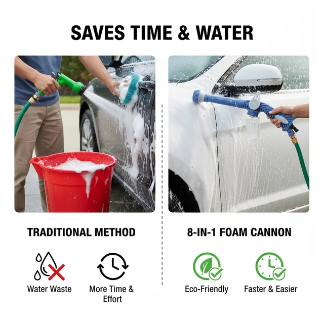 Water Spray Gun – 8-in-1 with Soap Dispenser | Grow Garden Tools