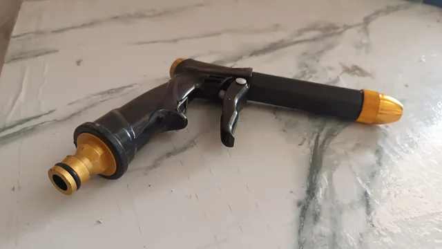 Water Spray Gun – Brass Multi-Mode Nozzle | Velvet Wheels