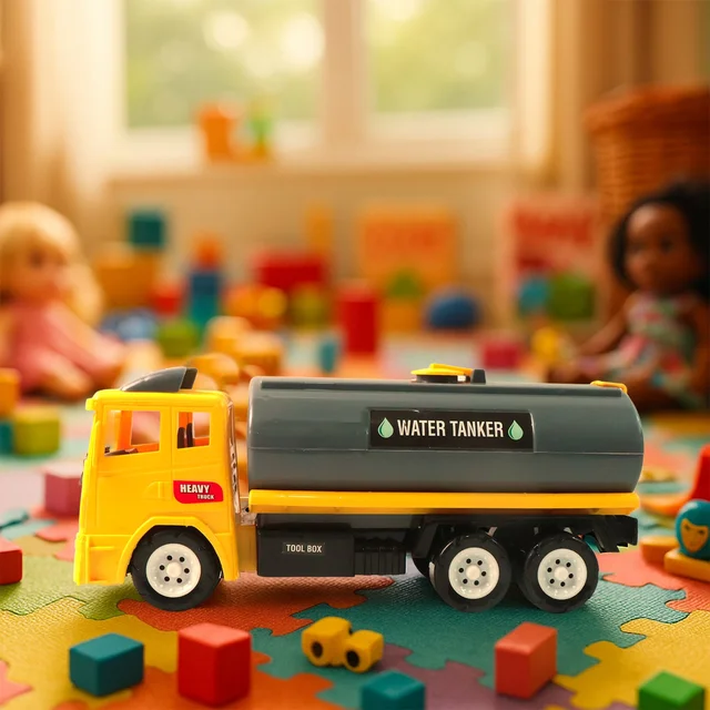Water Tanker Toy Truck – Push & Go Durable Vehicle for Kids