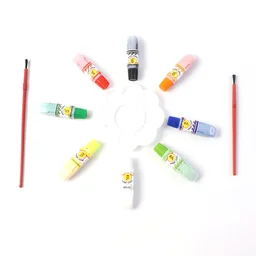 Watercolor Paint Set – 8 Vibrant Colors with Brushes & Palette
