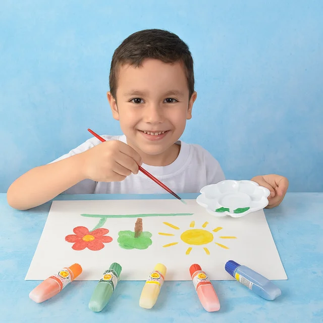 Watercolor Paint Set – 8 Vibrant Colors with Brushes & Palette