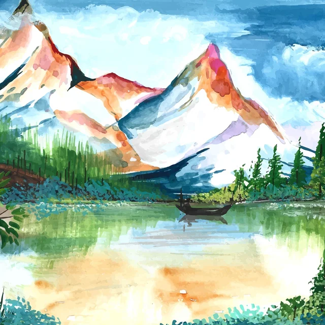 Watercolor Paint Set – 8 Vibrant Colors with Brushes & Palette