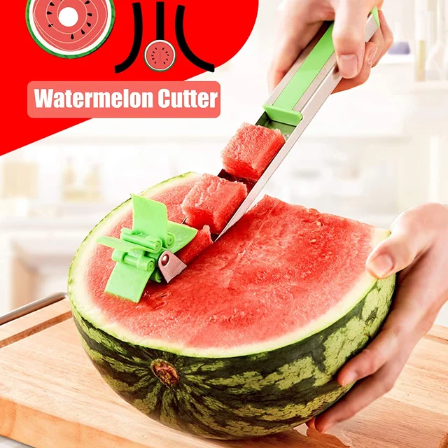 Watermelon Cutter – Stainless Steel Windmill Slicer for Cubes | Quickslice