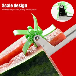 Watermelon Cutter – Stainless Steel Windmill Slicer for Cubes | Quickslice