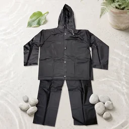 Waterproof EVA Rain Coat Set – Hooded Jacket & Pant for Monsoon