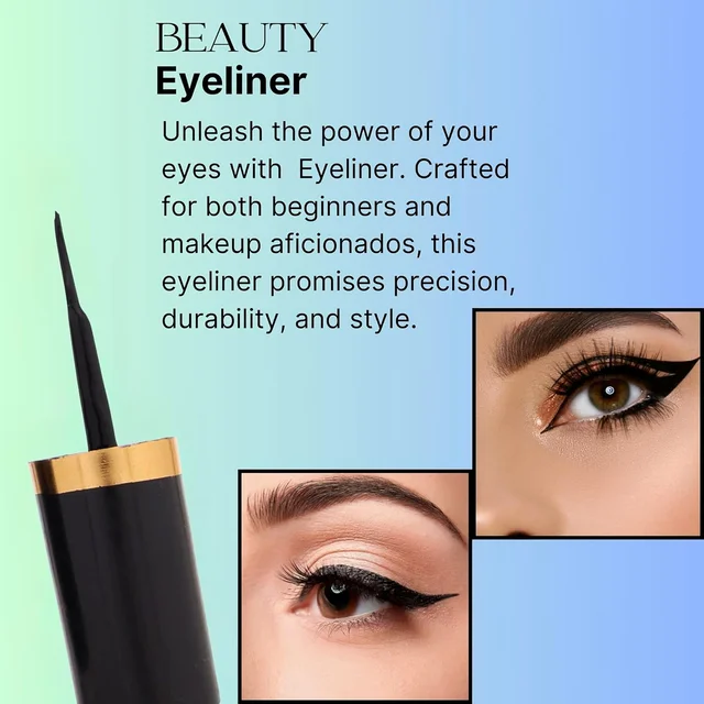 Waterproof Eyeliner – Ultra-Black, Long-Lasting Definition