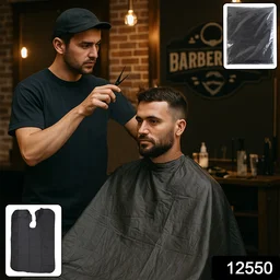 Waterproof Hair Cutting Cape – Adjustable Neck for Salon & Home