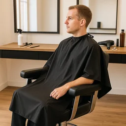 Waterproof Hair Cutting Cape – Adjustable Neck for Salon & Home