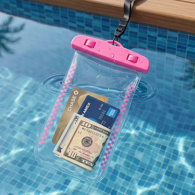 Waterproof Mobile Pouch Cover – Transparent & Secure with Lanyard