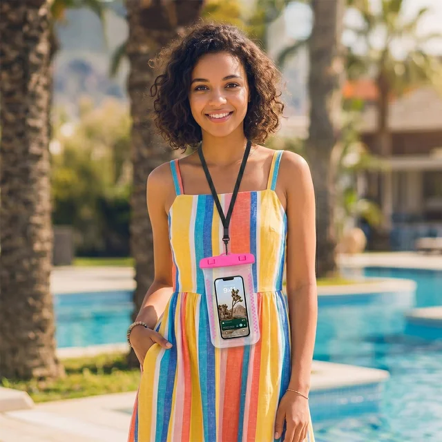 Waterproof Mobile Pouch Cover – Transparent & Secure with Lanyard