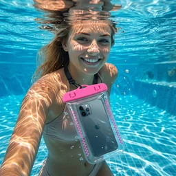 Waterproof Mobile Pouch Cover – Transparent & Secure with Lanyard