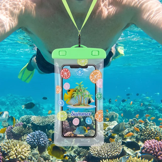 Waterproof Mobile Pouch – Transparent Phone Cover with Neck Strap