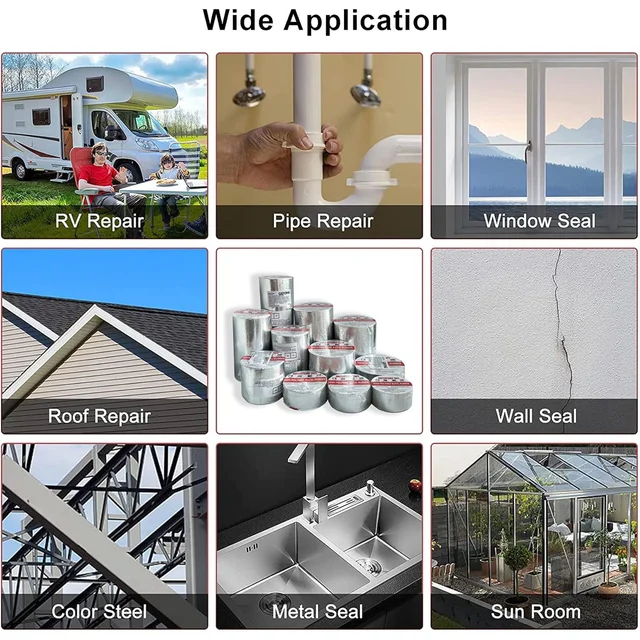 Waterproof Repair Tape – Durable sealing for pipes and roofs