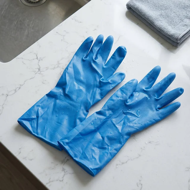 Waterproof Rubber Cleaning Gloves – Reusable & Durable for Household Tasks