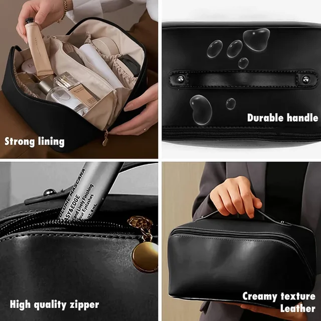 Waterproof Travel Makeup Organizer Pouch – Compact & Durable
