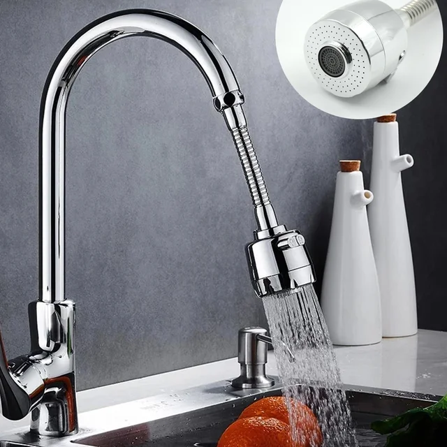 Water-Saving Faucet Sprayer – 360° Rotating Extension | Mist & Relax