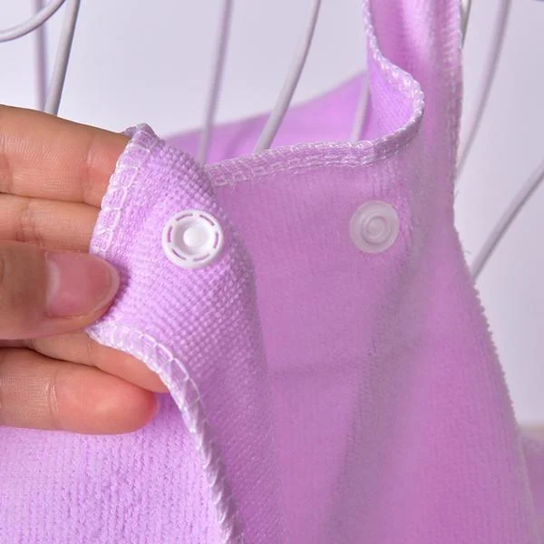 Wearable Bath Towel – Quick Dry Cotton Wrap for Women | Mini Bubbles