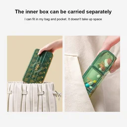 Weekly Pill Organiser – 21-Grid Daily Medication Box | Organivo