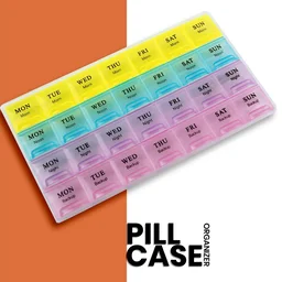 Weekly Pill Organizer – 28-Slot Portable Medicine Box | Organivo