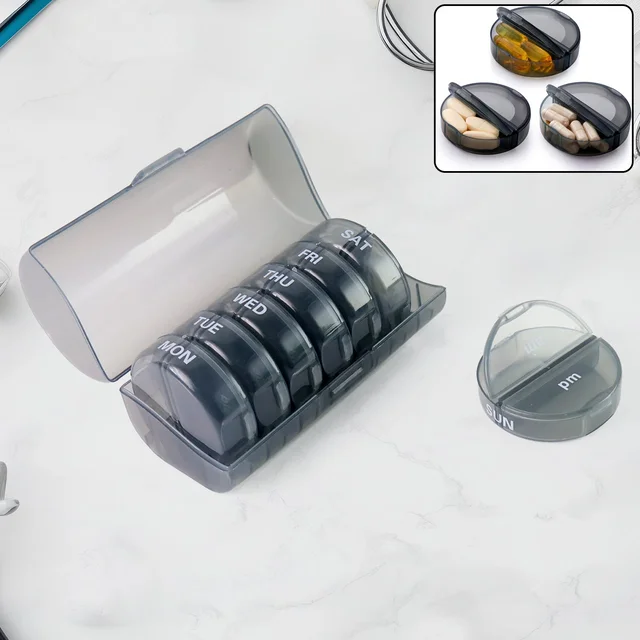 Weekly Pill Organizer – 7 Day AM/PM Medicine Box | FERVENT