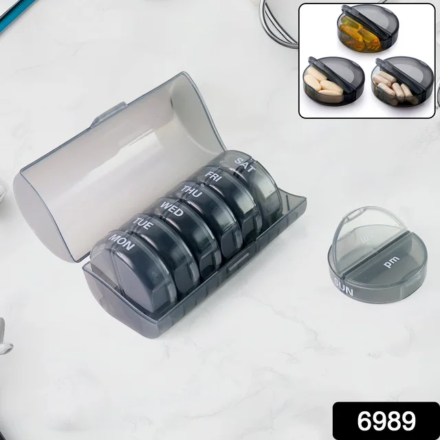 Weekly Pill Organizer – 7 Day AM/PM Medicine Box | FERVENT