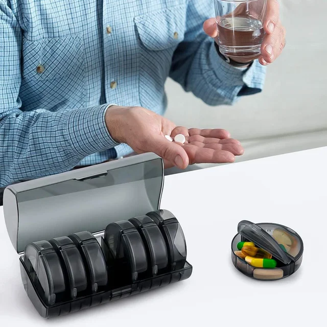 Weekly Pill Organizer – 7 Day AM/PM Medicine Box | FERVENT