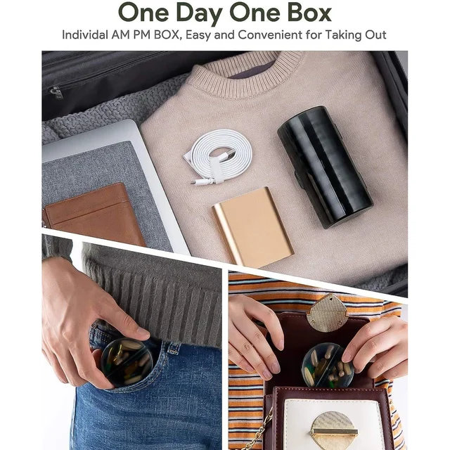Weekly Pill Organizer – 7 Day AM/PM Medicine Box | FERVENT