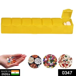 Weekly Pill Organizer – 7 Day Medicine Dispenser with 7 Compartments |