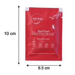 Wetwisk Nail Paint Remover Wet Wipes – Acetone-Free & Gentle