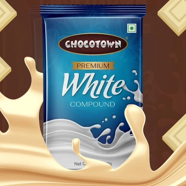 White Compound Chocolate – Premium 500gm Slab | Chocotown