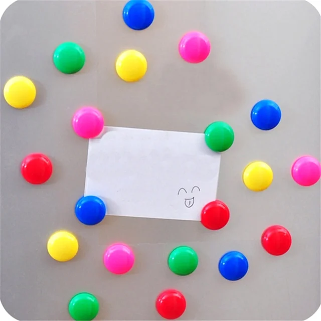 Whiteboard Magnetic Pins – 2cm Colourful Plastic | Deskura