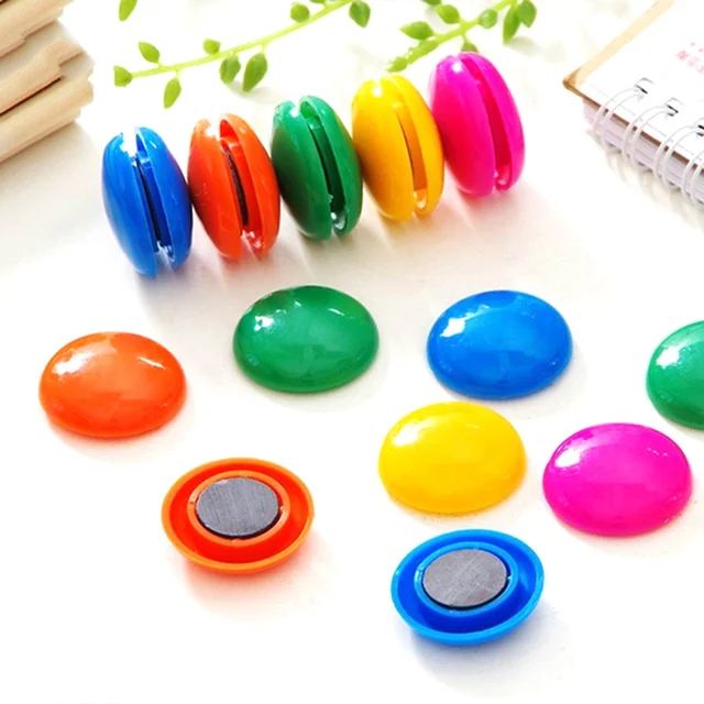 Whiteboard Magnetic Pins – 2cm Colourful Plastic | Deskura